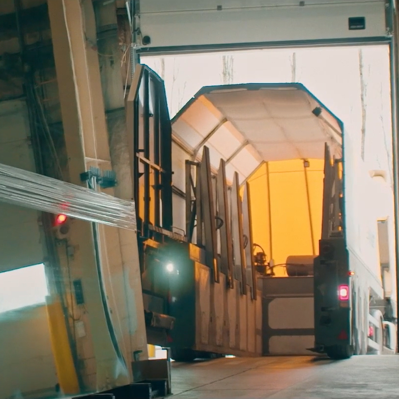 Marcador de posición de almacén de vidrio